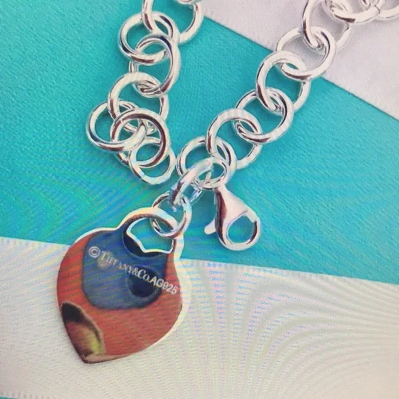 Tiffany & Co. Silver Heart Charm Bracelet - Picture 3 of 3